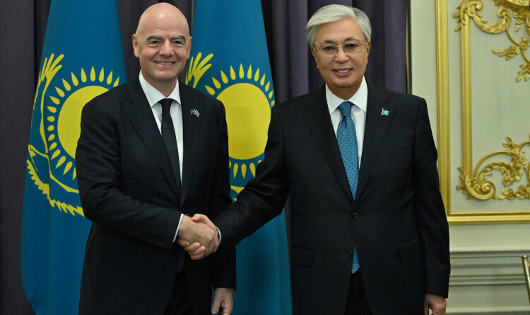 МЕМЛЕКЕТ БАСШЫСЫ FIFA ПРЕЗИДЕНТІН ҚАБЫЛДАДЫ