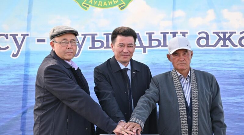 В ДВУХ СЁЛАХ Т. РЫСҚУЛОВСКОГО РАЙОНА ПРОВЕЛИ ЧИСТУЮ ПИТЬЕВУЮ ВОДУ