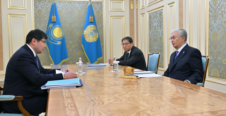 ПРЕЗИДЕНТ ПРИНЯЛ МИНИСТРА ФИНАНСОВ МАДИ ТАКИЕВА