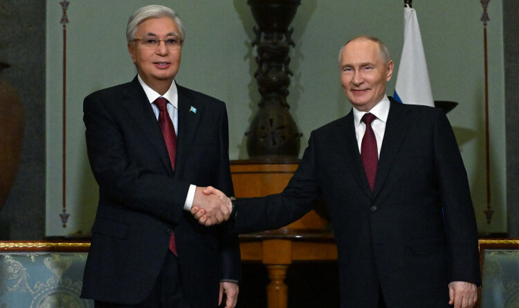 МЕМЛЕКЕТ БАСШЫСЫ ҚАСЫМ-ЖОМАРТ ТОҚАЕВ РЕСЕЙ ПРЕЗИДЕНТІ ВЛАДИМИР ПУТИНМЕН КЕЗДЕСТІ