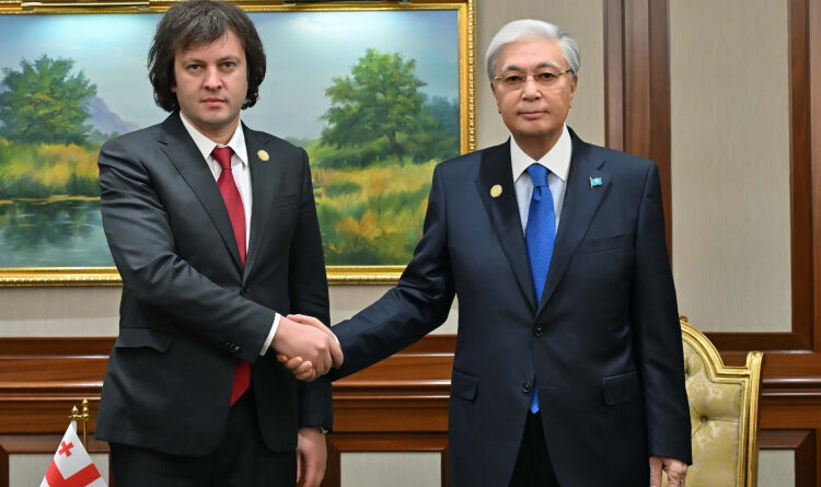 ГЛАВА ГОСУДАРСТВА ПРОВЁЛ ВСТРЕЧУ С ПРЕМЬЕР-МИНИСТРОМ ГРУЗИИ