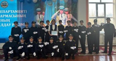 ЖАМБЫЛ ОБЛЫСЫНДА БАЛАЛАР ЖАҢА ПОЛИЦИЯЛЫҚ «ЖАС САҚШЫ» СЫНЫБЫНДА ОҚУДЫ БАСТАДЫ
