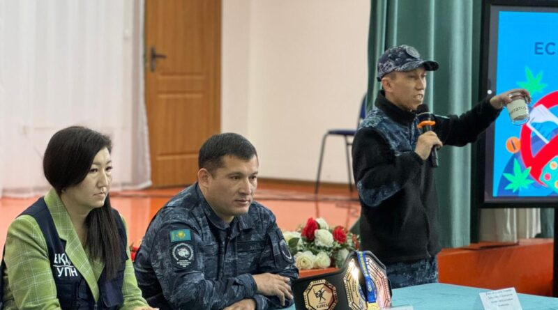 ТАРАЗДА МЕКТЕП ОҚУШЫЛАРЫНА ЕСІРТКІГЕ ҚАРСЫ ТҮСІНДІРУ ЖҰМЫСТАРЫ ЖҮРГІЗІЛДІ