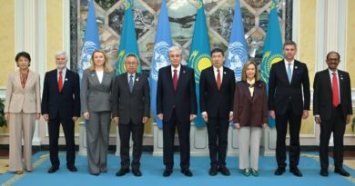 ГЛАВА ГОСУДАРСТВА ПРОВЁЛ ВСТРЕЧУ С ВЫСОКОПОСТАВЛЕННОЙ ДЕЛЕГАЦИЕЙ ООН