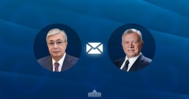 ПРЕЗИДЕНТ ИОРДАНИЯ КОРОЛІНЕ ҚҰТТЫҚТАУ ЖОЛДАДЫ