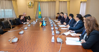 ҚАЗАҚСТАН МЕН ГЕРМАНИЯ ӨНЕРКӘСІПТІК ЫНТЫМАҚТАСТЫҚТЫ ДАМЫТУ МӘСЕЛЕСІН  ТАЛҚЫЛАДЫ