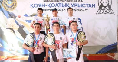 ЖАМБЫЛ ОБЛЫСЫНЫҢ ҚҰРАМАСЫ ҚОЯН-ҚОЛТЫҚ ҰРЫСТАН РЕСПУБЛИКАЛЫҚ ЧЕМПИОНАТТА ҮШІНШІ ОРЫН АЛДЫ
